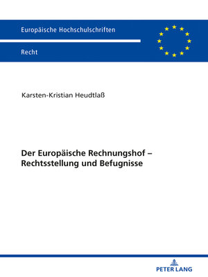 cover image of Der Europaeische Rechnungshof – Rechtsstellung und Befugnisse